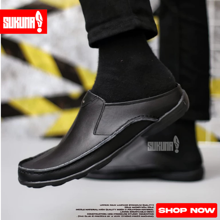 Sepatu Sandal Formal Kulit Asli Casual Pria - BUSTONG