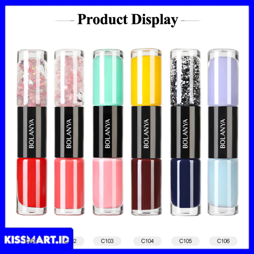 Kutek Korea 2 in 1 Non Peel Off Bolanya Cat Kuku Halal Unik KU001