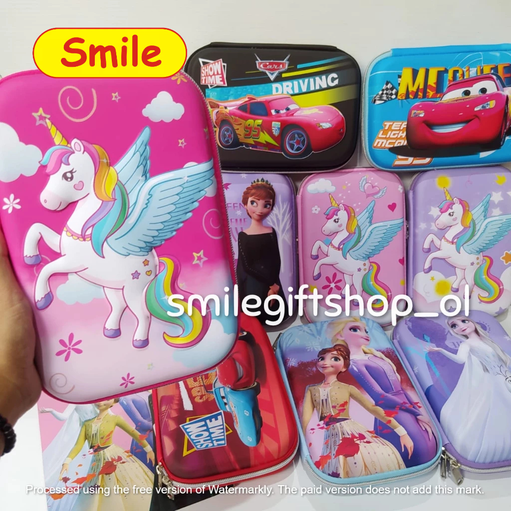 

Tempat Kotak Pensil Anak Sekolah Pencil Case Hardcase Timbul Kotak Frozen Unicorn Cars Unofficial Import