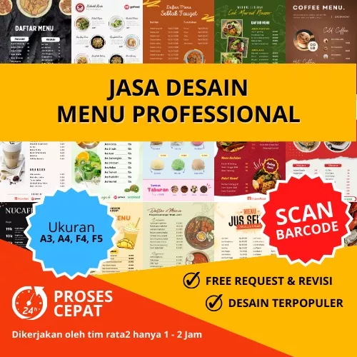 Jasa Desain Menu | Daftar Menu | Desain Menu Makanan | Desain Menu Minuman | Desain Menu Snack