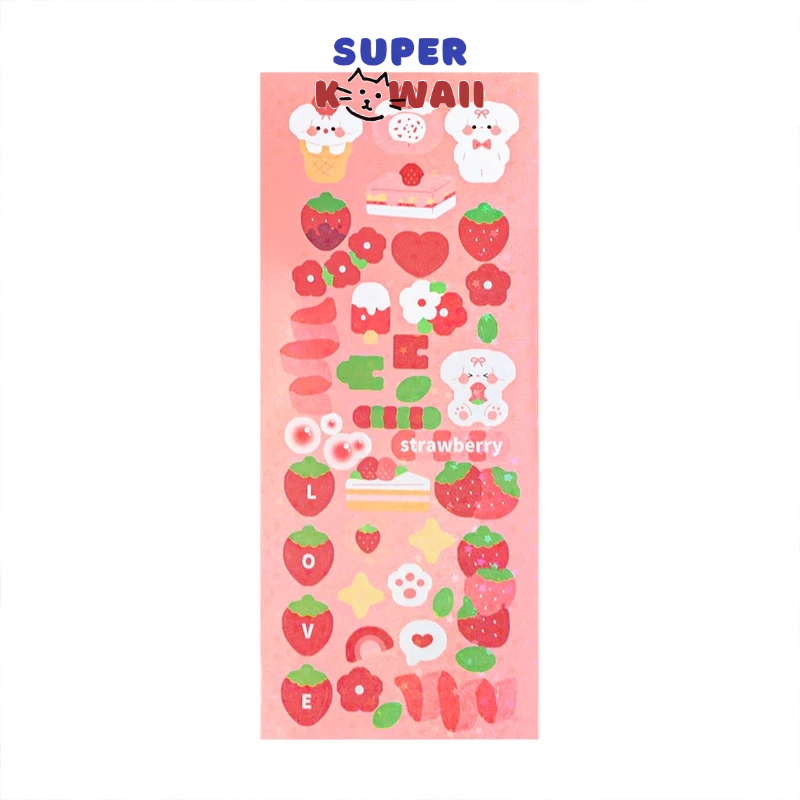 

Super Kawaii - [SK57] Sticker dekorasi jurnal DIY scrapbook diary animal karakter anak stiker kartun lucu