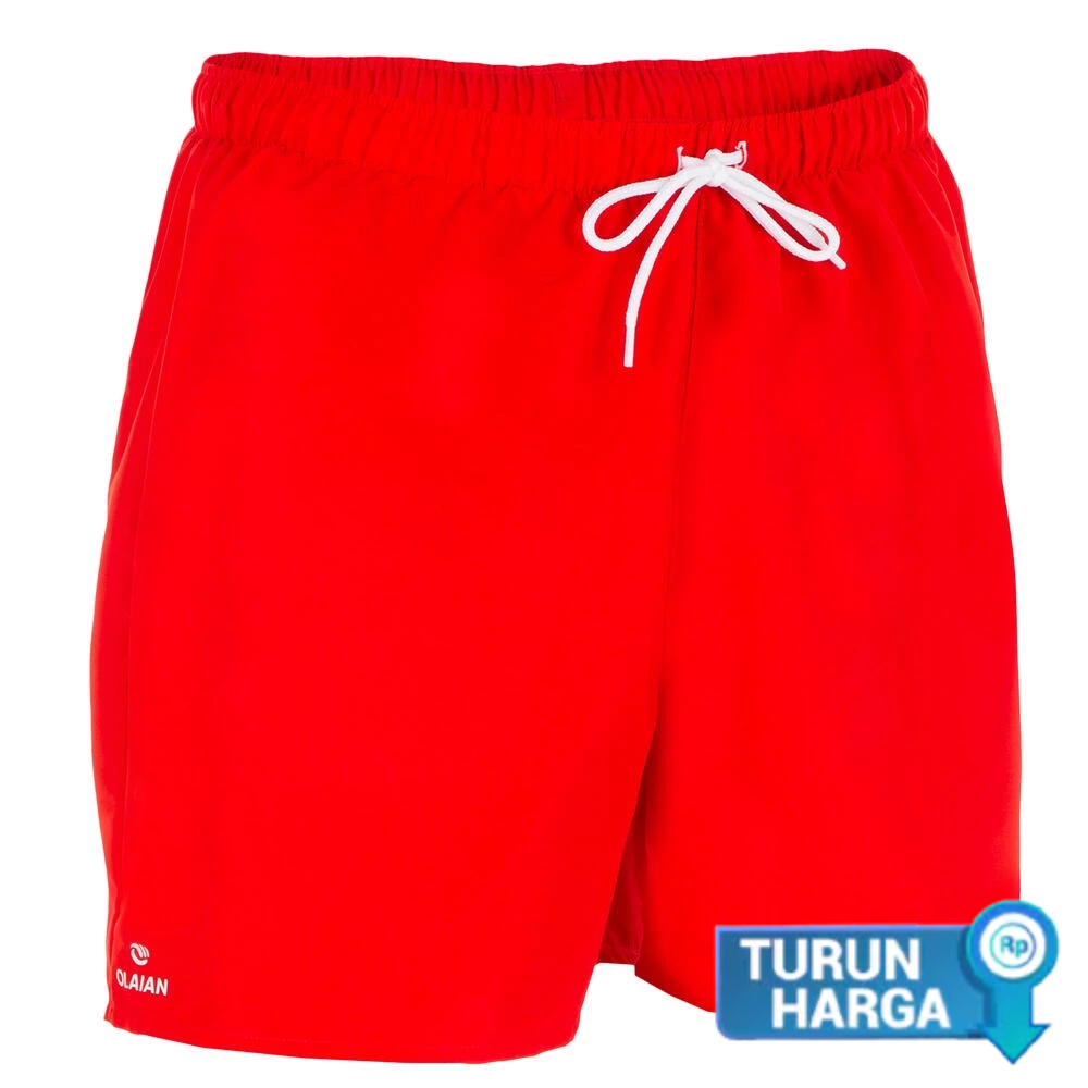 Decathlon Olaian Celana Boardshort Pria Hendaia - Merah - 8383484