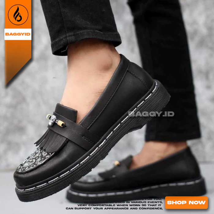 Sepatu Docmart Loafers Slop Pria Sepatu Casual Slop Pria
