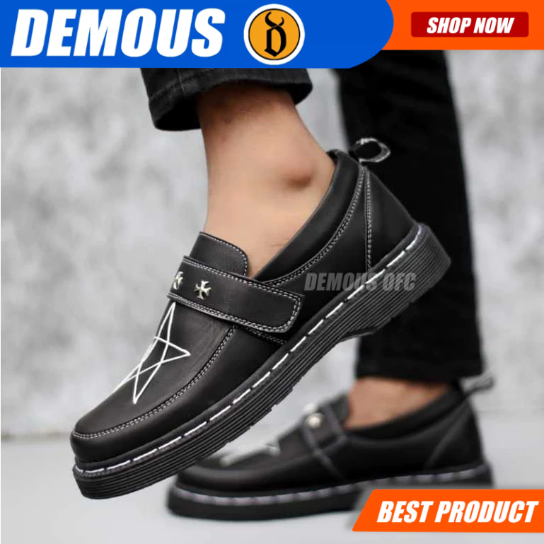 DEMOUS AKESI - Sepatu Formal Pantofel Loafers Docmart Pria
