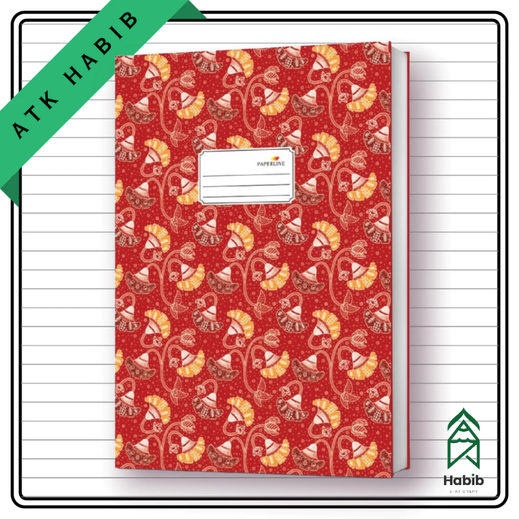

Buku Tulis Hardcover Folio Paperline 100 Lembar