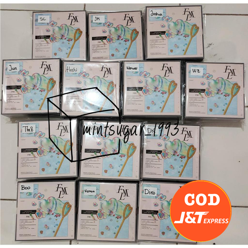 [ READY STOCK + POB ] SEVENTEEN - 10th Mini Album [ FML ] Carat version carver fullset OFFICIAL albu