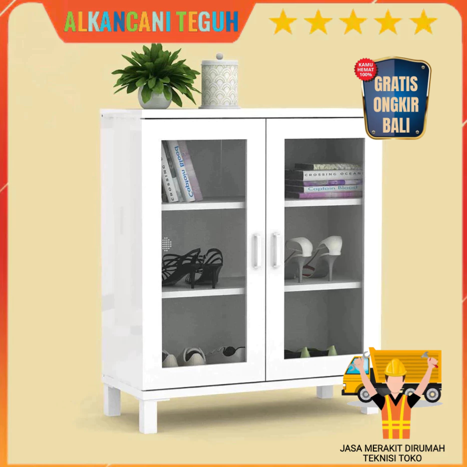 BAVARIAN - VALOR RSG100 RAK SEPATU / RAK SERBAGUNA - WHITE GLOSSY