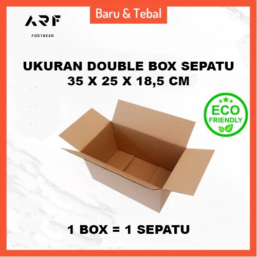 

Double Box Kardus Sepatu Maksimal Untuk 1 Sepatu