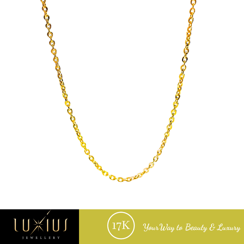 Kalung Emas Rantai Nori Rolona Yellow Gold 17K Luxkl0026