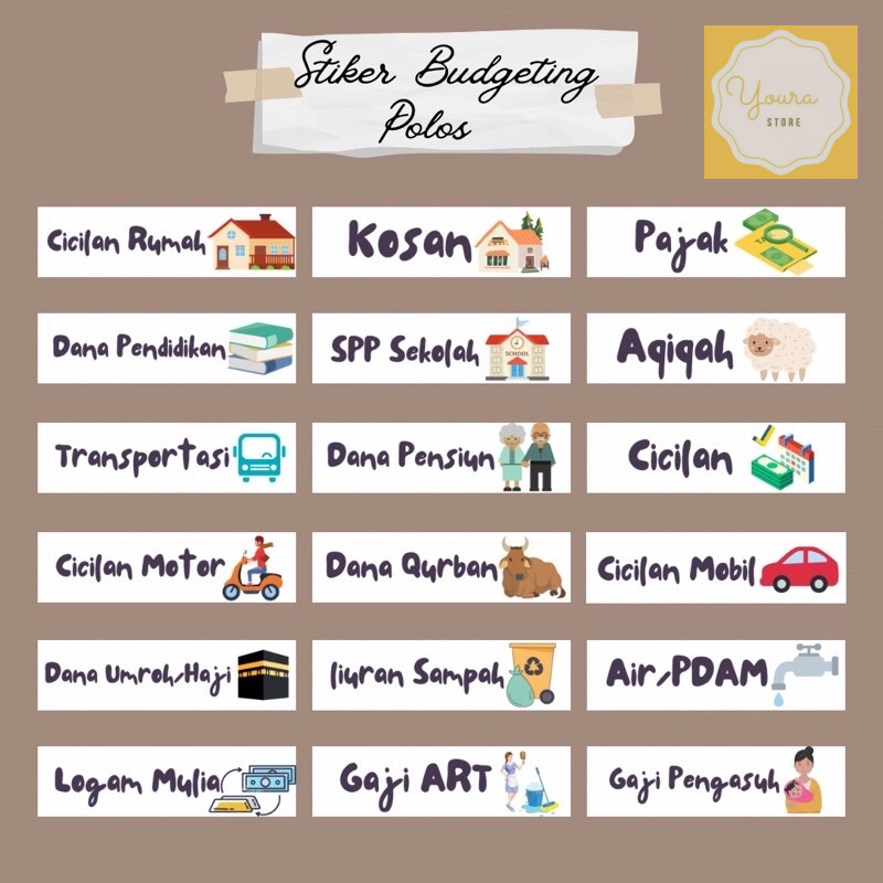 

Stiker Budgeting Polos Bundle Part A dan B