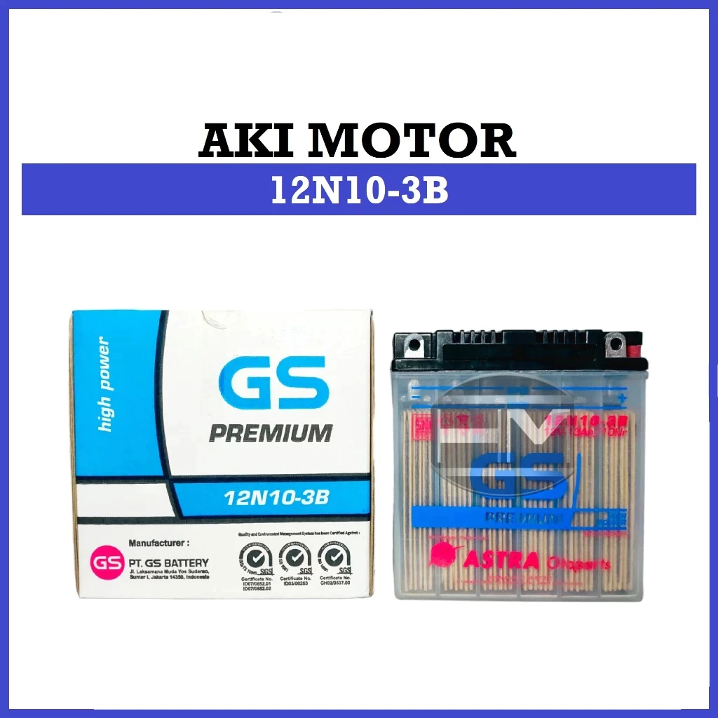 Aki/battery 12N10-3B Suzuki Thunder GS ASTRA