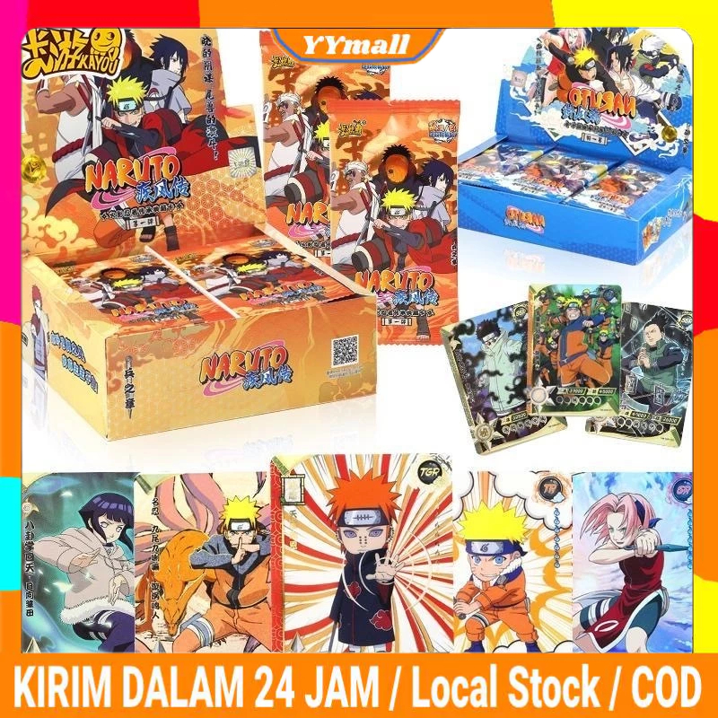 【COD Grosir】1 Box Original Kartu Naruto Kayou / Anime Naruto Baruto Tier Wave Kartu CR MR SP / Narut