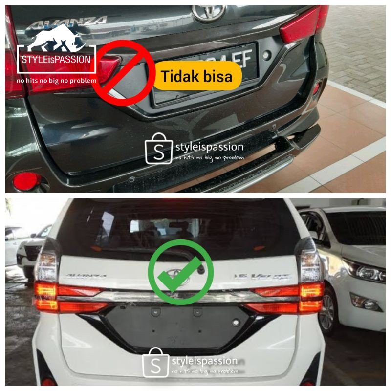 Original Toyota Dudukan plat nomor mobil Avanza Veloz 2018-2021 Toyota