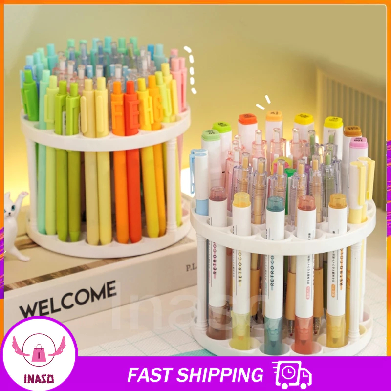 

Inaso Rak Pulpen Lubang Rak Kuas Make Up Kosmetik Organizer Tempat Pulpen Spidol Brush Holder Bundar Tempat Accessories 49 Lubang HSB725