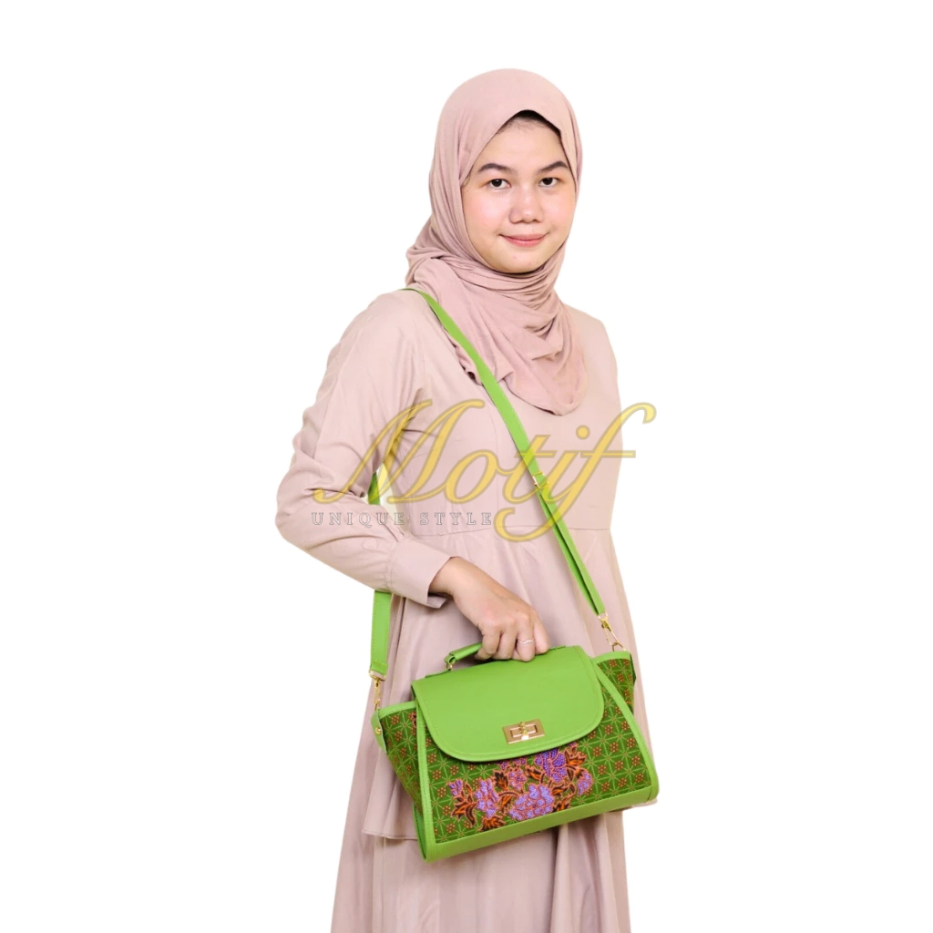 Motif Tas Selempang Muslimat Kombinasi Croco | Tas Batik Muslimat NU
