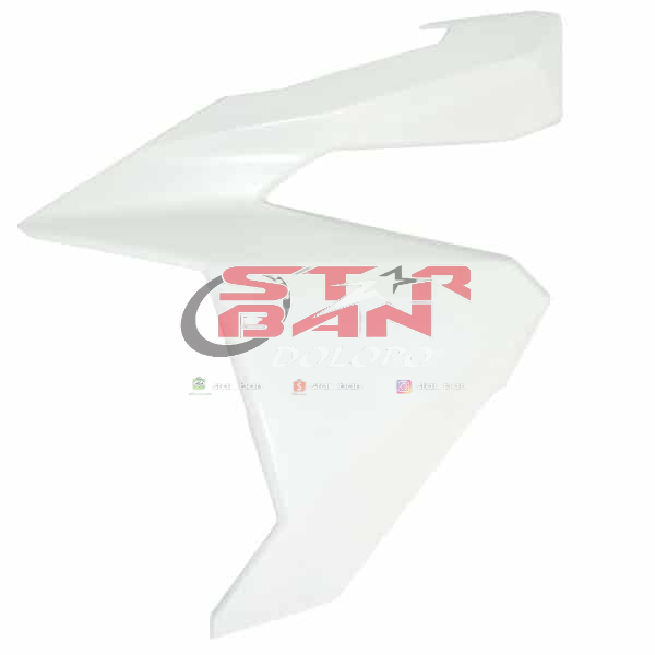 64601 K59 A10PFW Cover Left Front Tebeng Sayap Kiri Vario 125 150 LED Putih Mutiara