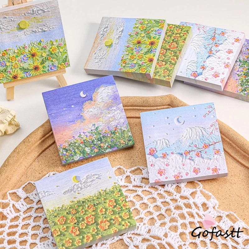 

Stiker kenyamanan lansekap lansekap minyak Memo siswa Buku Pegangan-G