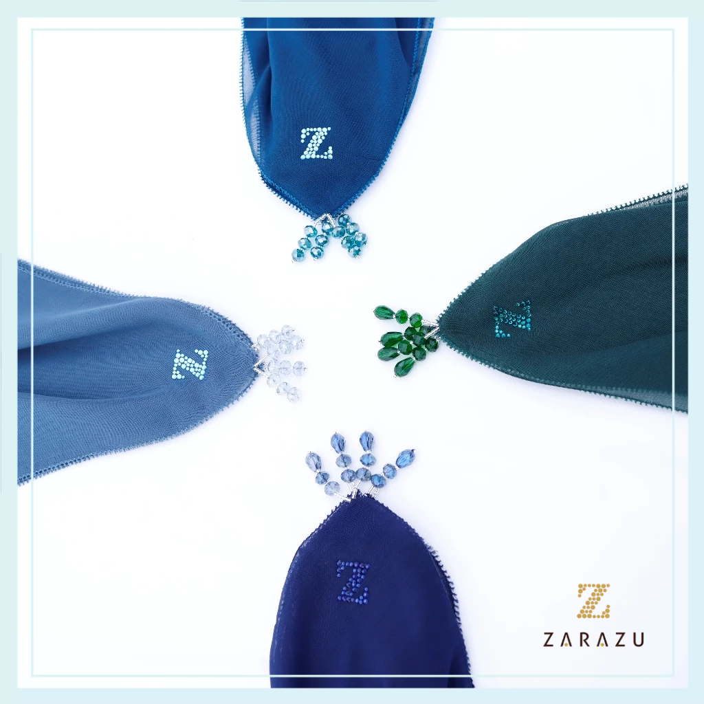 My Chic Lady - Everyday Renka Vivi Scarf Square Paris Japan Signature Premium by Zarazu  [Dark Today