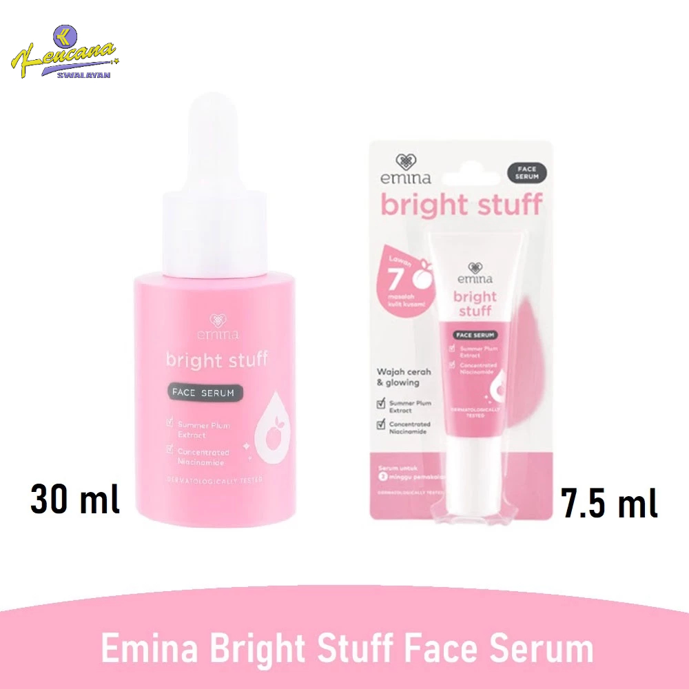 Emina Bright Stuff Face Serum 30ml - Serum Wajah Cerah Glowing - Emina Serum