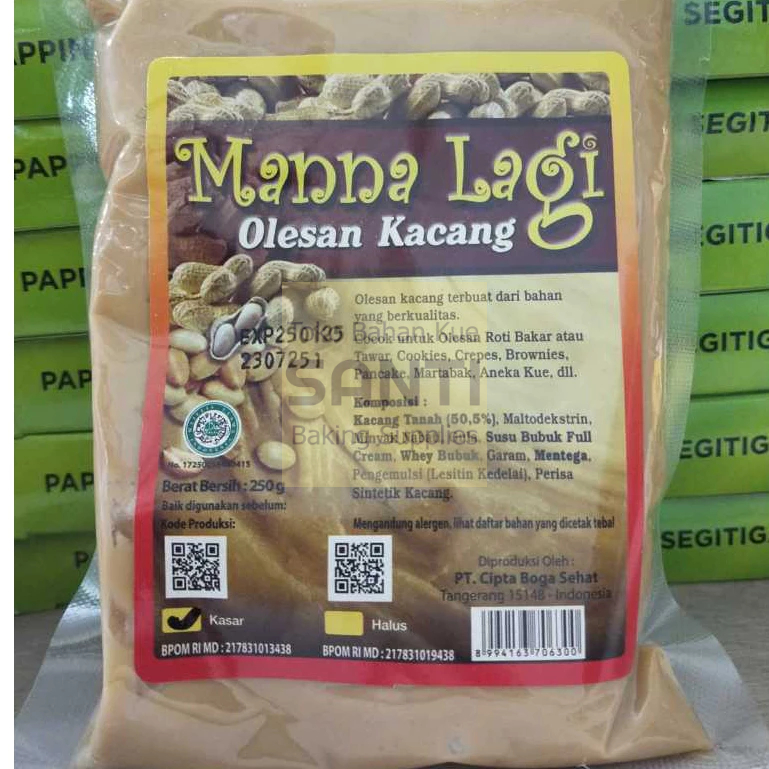 

Mannalagi | Selai Kacang Olesan Kacang Topping Filling | 250 Gram