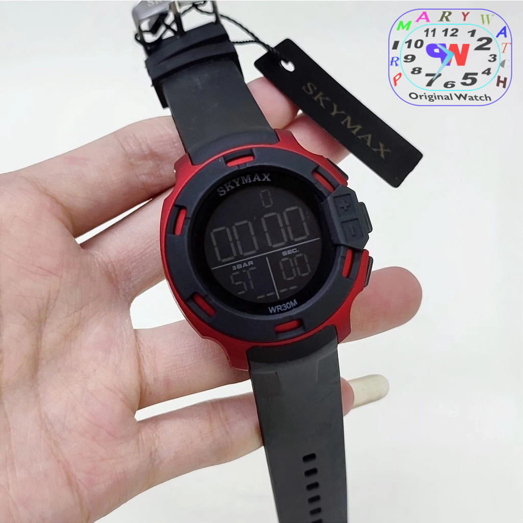 SKYMAX 1817 JAM TANGAN SPORT COUPLE MURAH - JAM TANGAN COUPLE ANTI AIR - JAM TANGAN COUPLE DIGITAL -