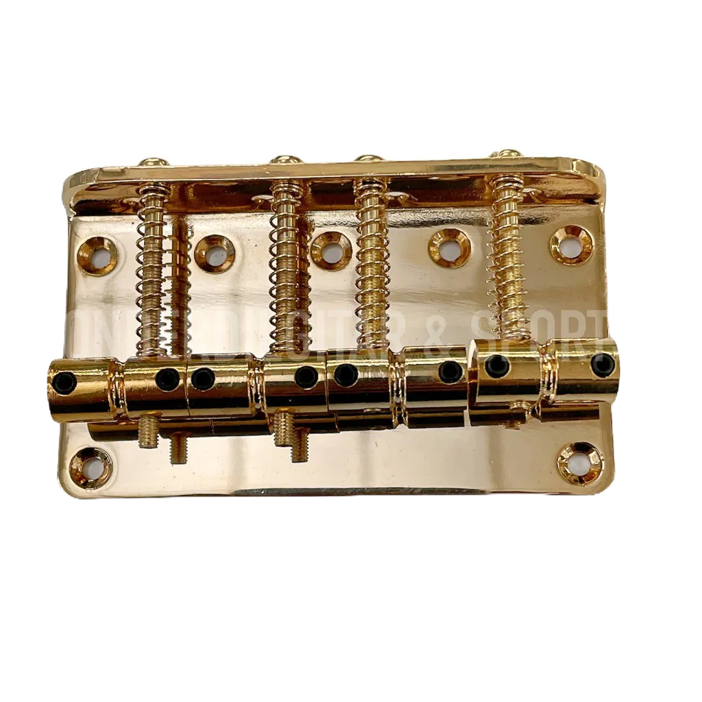 Bridge Gitar Elektrik Bass Jazz Bass 4 senar Gold