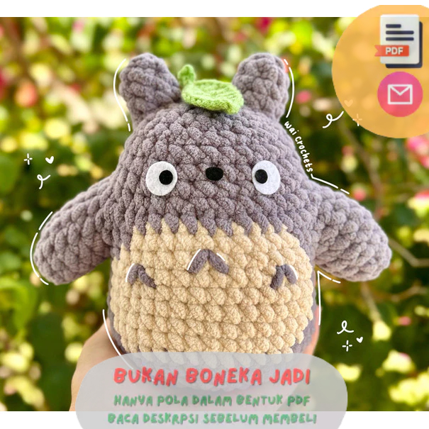 TotoroPattern {Pdf file Amigurumi Pattern}