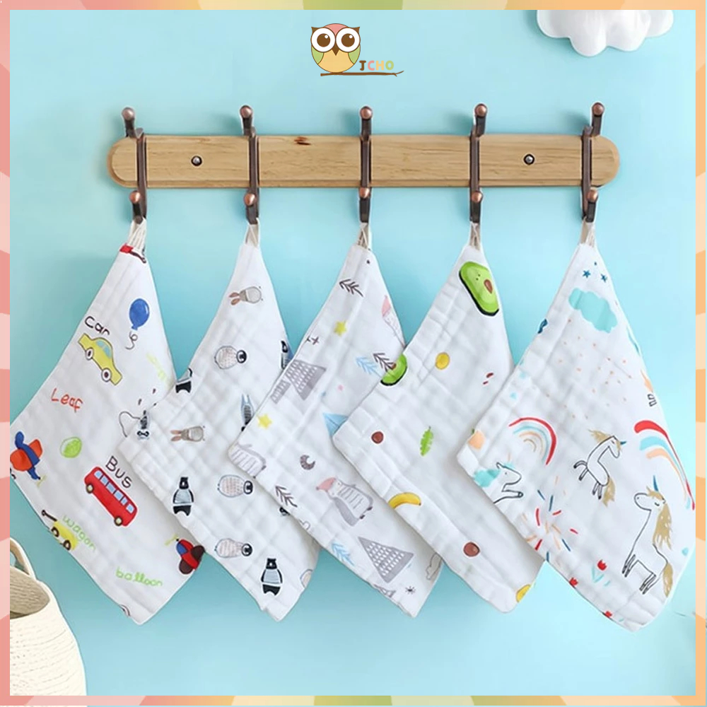 COD JCHO sapu tangan bayi katun lembut/sapu tangan anak/lap handuk kecil bayi 25*25cm
