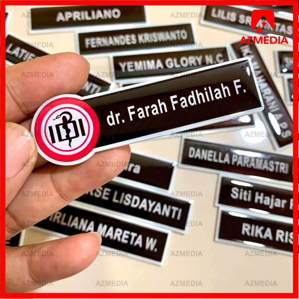 

Nametag Nama Dada Name Tag Dokter Bidan Perawat Apoteker Nakes