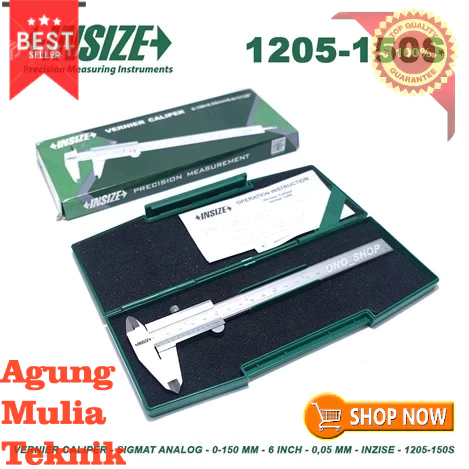 VERNIER CALIPER INSIZE 1205-150S 6" SKETMAT/JANGKA SORONG ORIGINAL