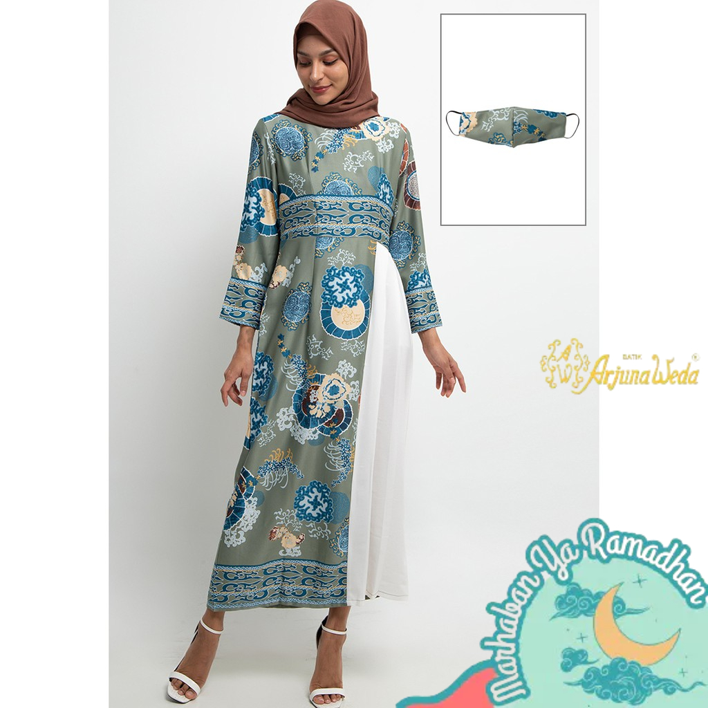Arjuna Weda Gamis Wanita Muslim Batik Azkiya