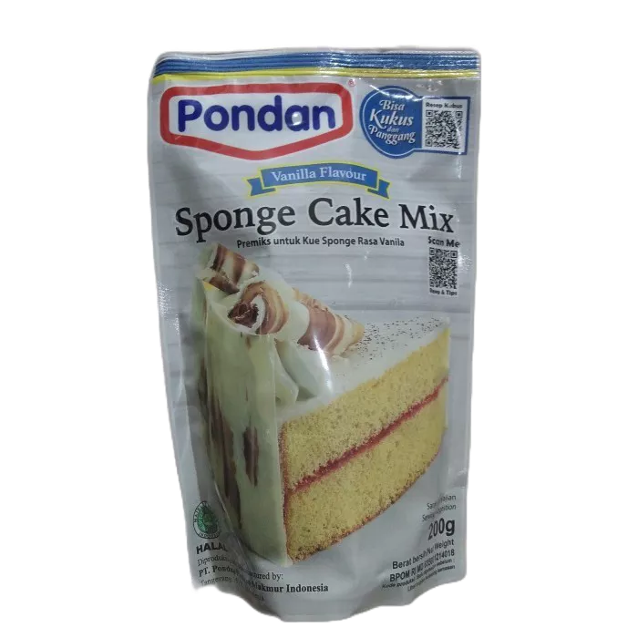 

Produk Terbaik] Pondan Sponge Cake Vanilla 200gr