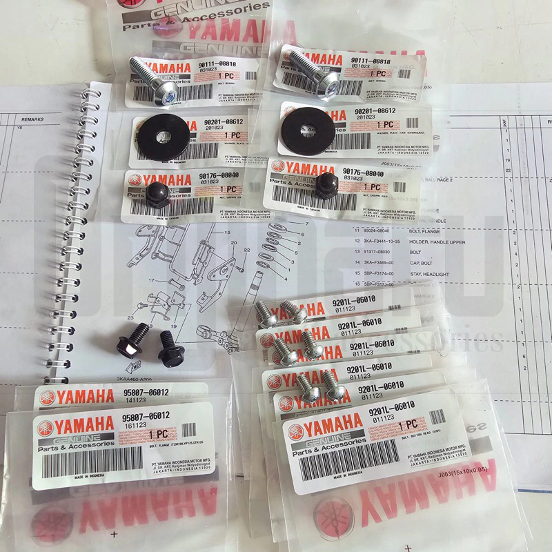 BAUT L KUPINGAN BRACKET LAMPU OVAL RX KING RXKING ORIGINAL 92014-06010 9201L-06010 95807-06012