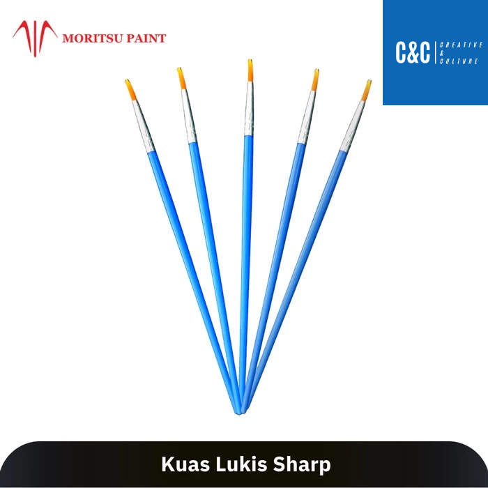 

Kuas Lukis Nylon Moritsu - Paket Kuas Lukis Cat Akrilik