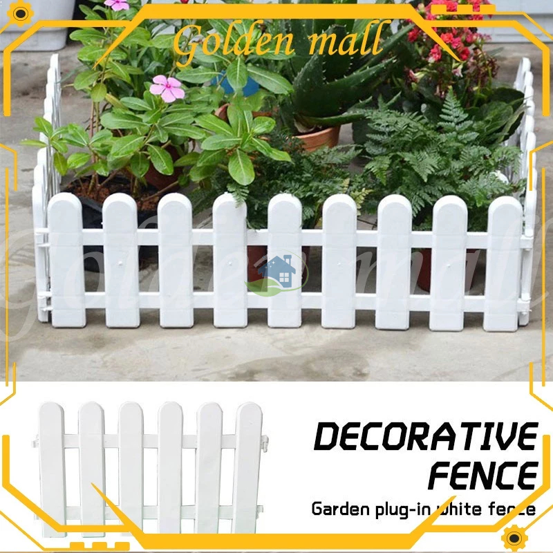 [COD] Pagar Taman Plastik Chic Minimalis Putih - Dekorasi Taman, Pagar Rambat Plastik untuk Tanaman 