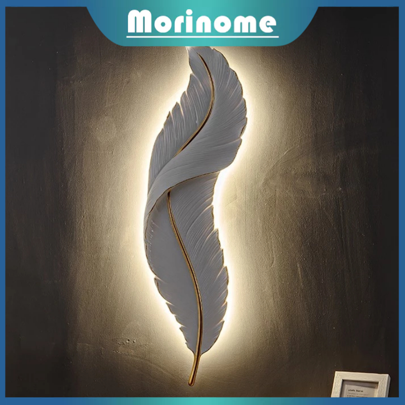 [Siap Kirim] Lampu Dinding LED Bulu Angsa Lampu Hias Bulu Angsa LED LED 3 Warna Lampu Hias Dinding