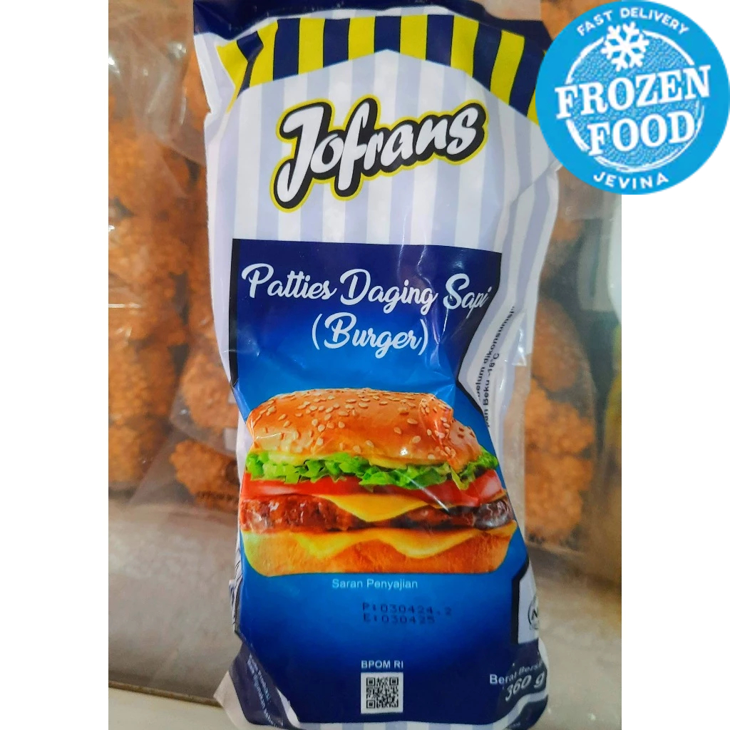 

Jofrans Patties Sapi 360g isi 6pcs