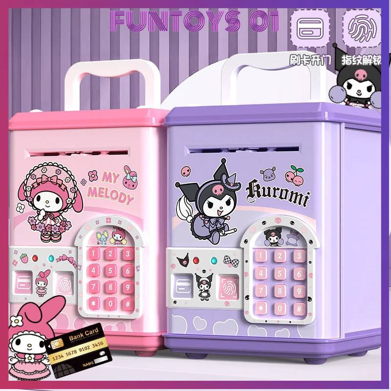 <COD> Gesek Sidik Jari Kartu Untuk Membuka Kunci Celengan / ATM Sidik Jari Celengan / Mainan Celenga