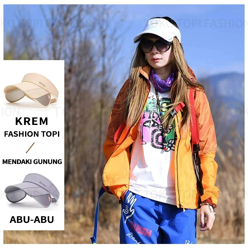 Topi golf wanita impor topi pantai wanita murah topi wanita kekinian new arrival topi visor wanita k