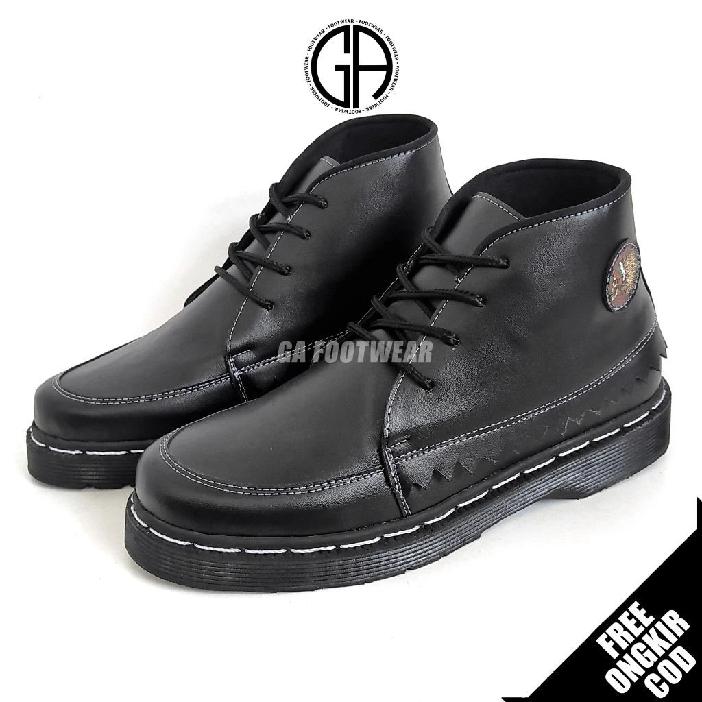 GA FOOTWEAR Rahm - Sepatu Boots Pria Tinggi Docmart Kasual