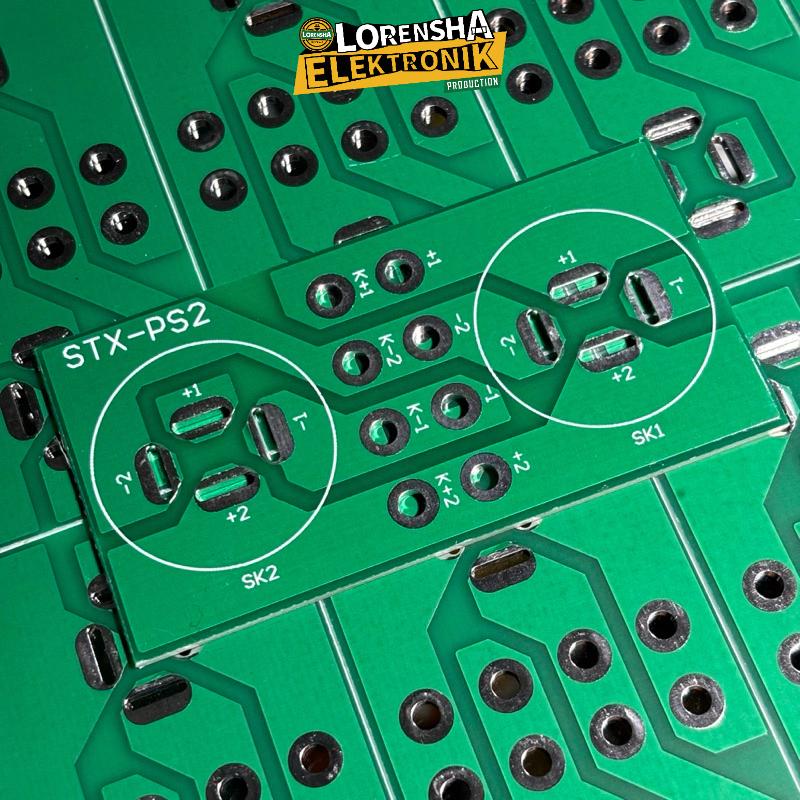 PCB Socket Speakon Double Layer STX