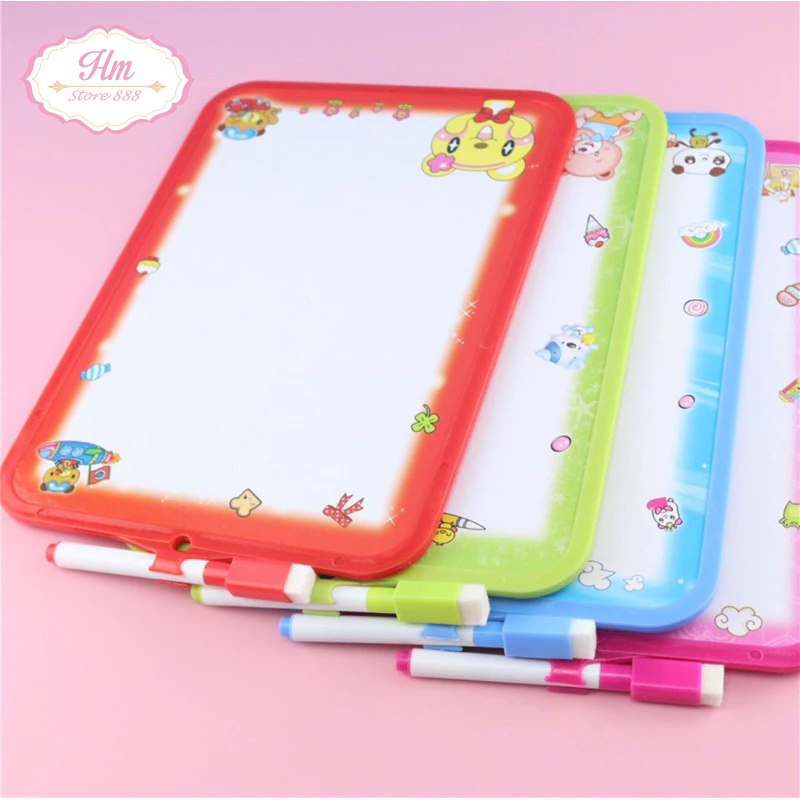 

HM - Papan Tulis Mini 19x26cm / White Board Wipe and Clean Free Spidol Penghapus