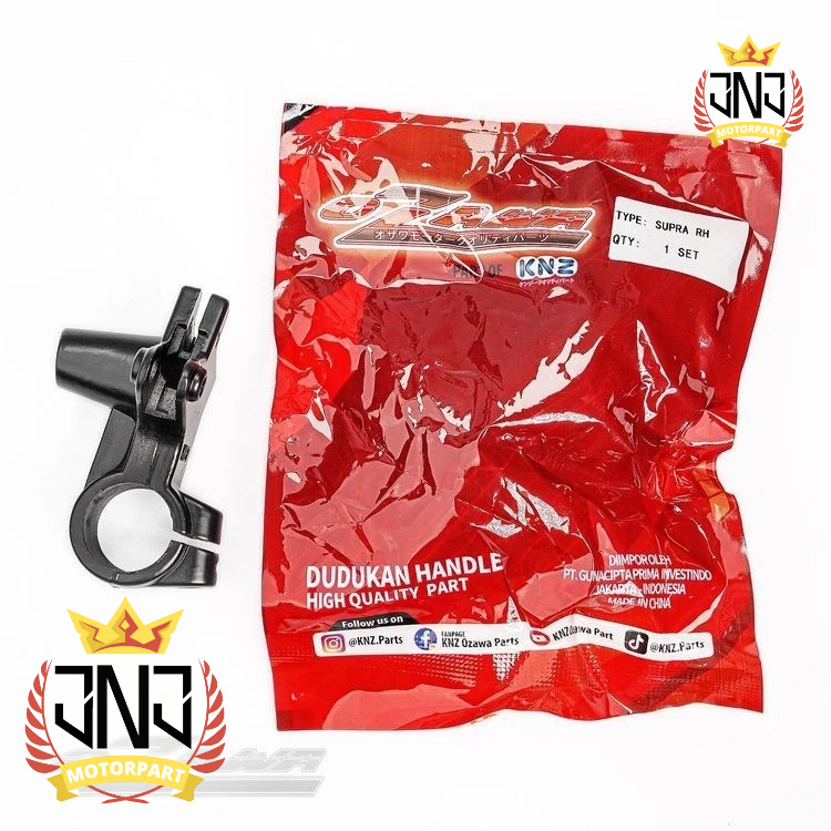 DUDUKAN KACA SPION R/H KANAN HONDA SUPRA BLACK OZAWA DRAT 14 [JNJ]