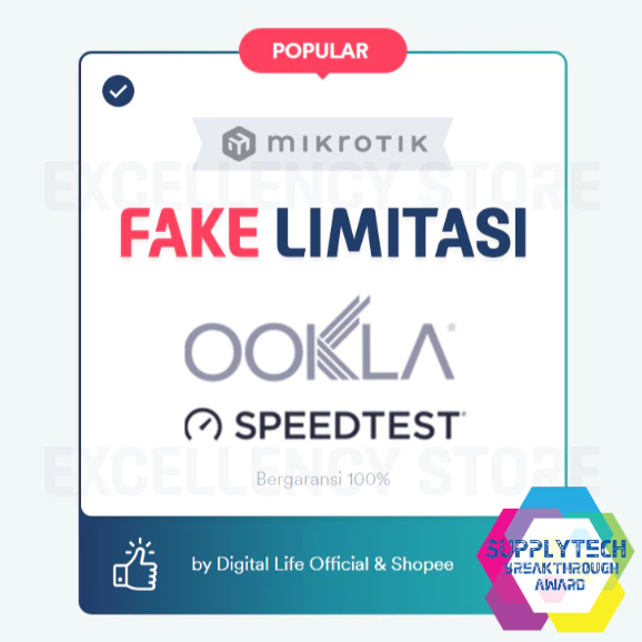 Kamuflase Fake Limitasi Speedtest Mikrotik (Efektif Mengubah Speed Internet Palsu ketika Speedtest)