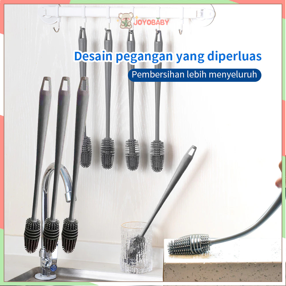 JOYOBABY8 sikat botol susu bayi/pembersih botol susu bayi /SIKAT BOTOL GELAS SILIKON