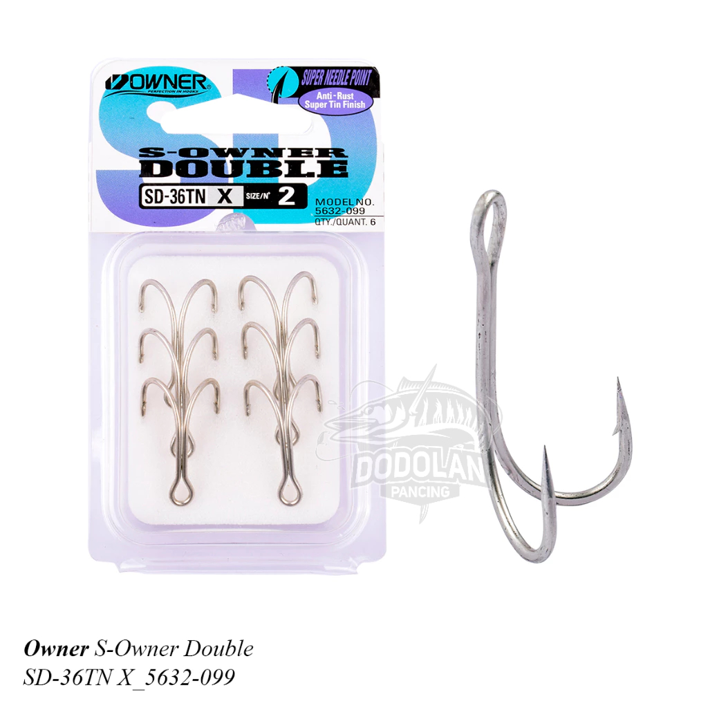 Kail Pancing Double Hook Owner Kode SD 36TN Dodolan Pancing