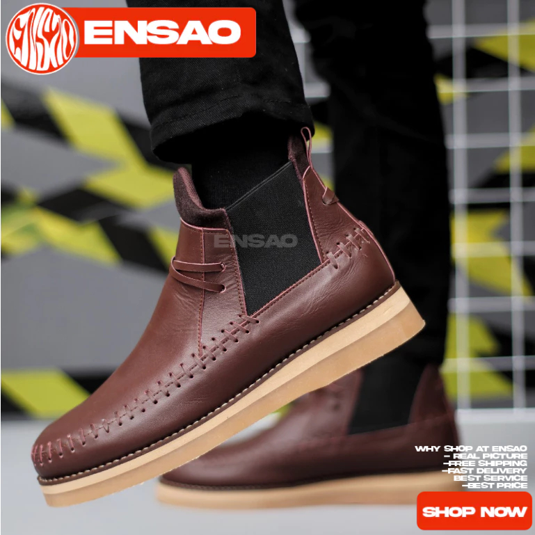 Sepatu Docmart Pria Boots Formal Kulit Asli Pria