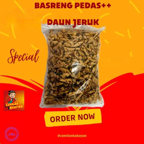 

PAKET 10 PCS (1 pcs/50gram) BASRENG PEDAS AROMA DAUN JERUK