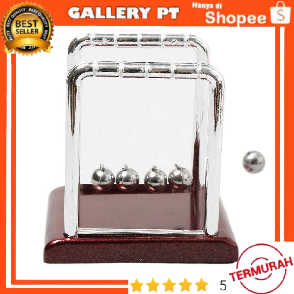 Pajangan Meja Pendulum Newton Stainless Steel Size S