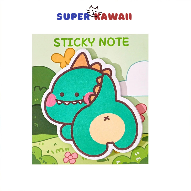 

SuperKawaii - [SK109] Sticky Notes / sticky note motif binatang / sticky notes bentuk dinosaurus motif binatang/ catatan tempel / memo pad motif animal anak